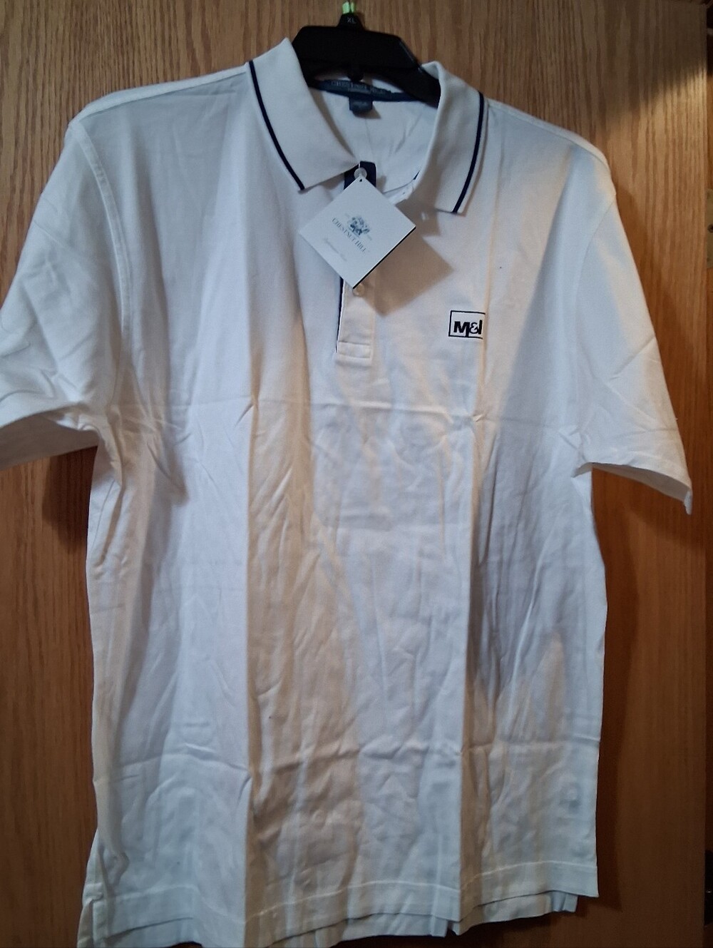 Chestnut Hill "Performance Knits" Polo Shirt, Short sleeve, classic 3-button Lge